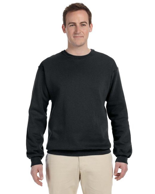 Adult Supercotton™ Fleece Crew - BLACK - S