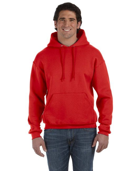 Adult Supercotton™ Pullover Hooded Sweatshirt - TRUE RED - 2XL