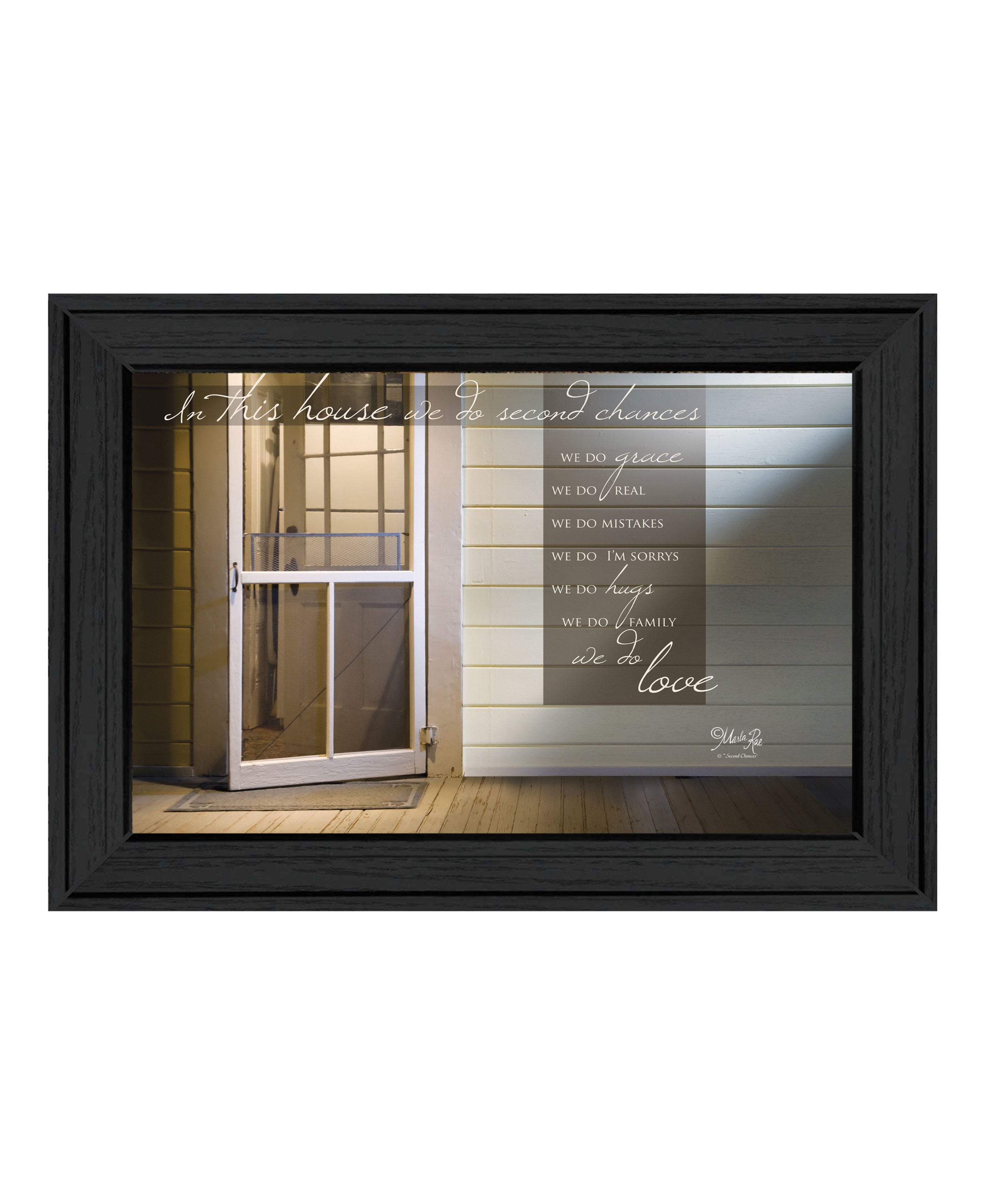 "Second Chances" by Marla Rae, Ready to Hang Framed Print, Black Frame