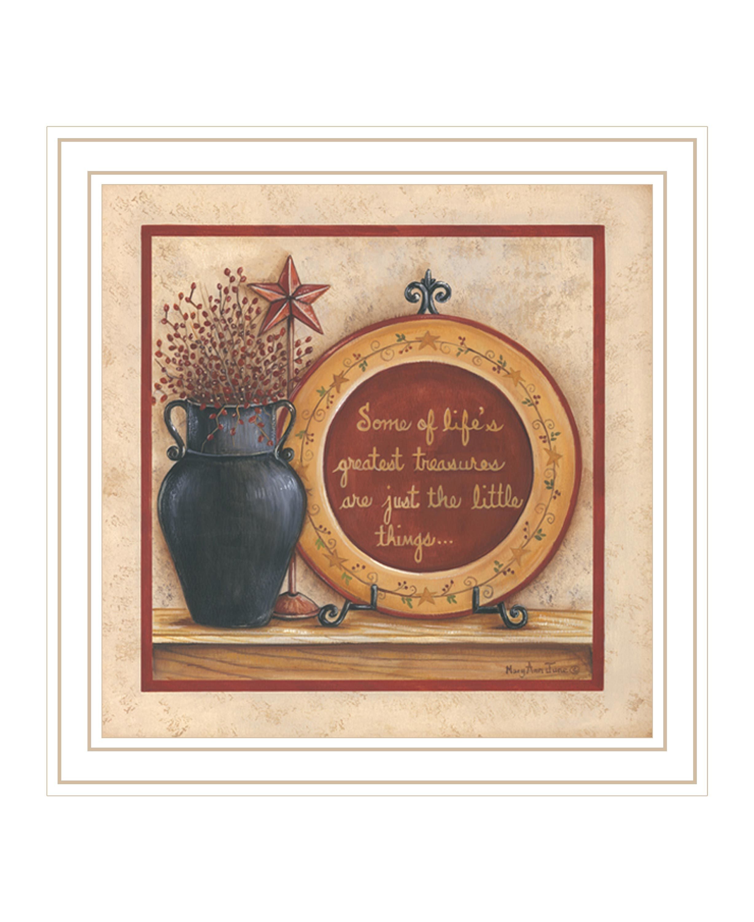 "Greatest Treasures" by Mary Ann June, Ready to Hang Framed Print, White Frame
