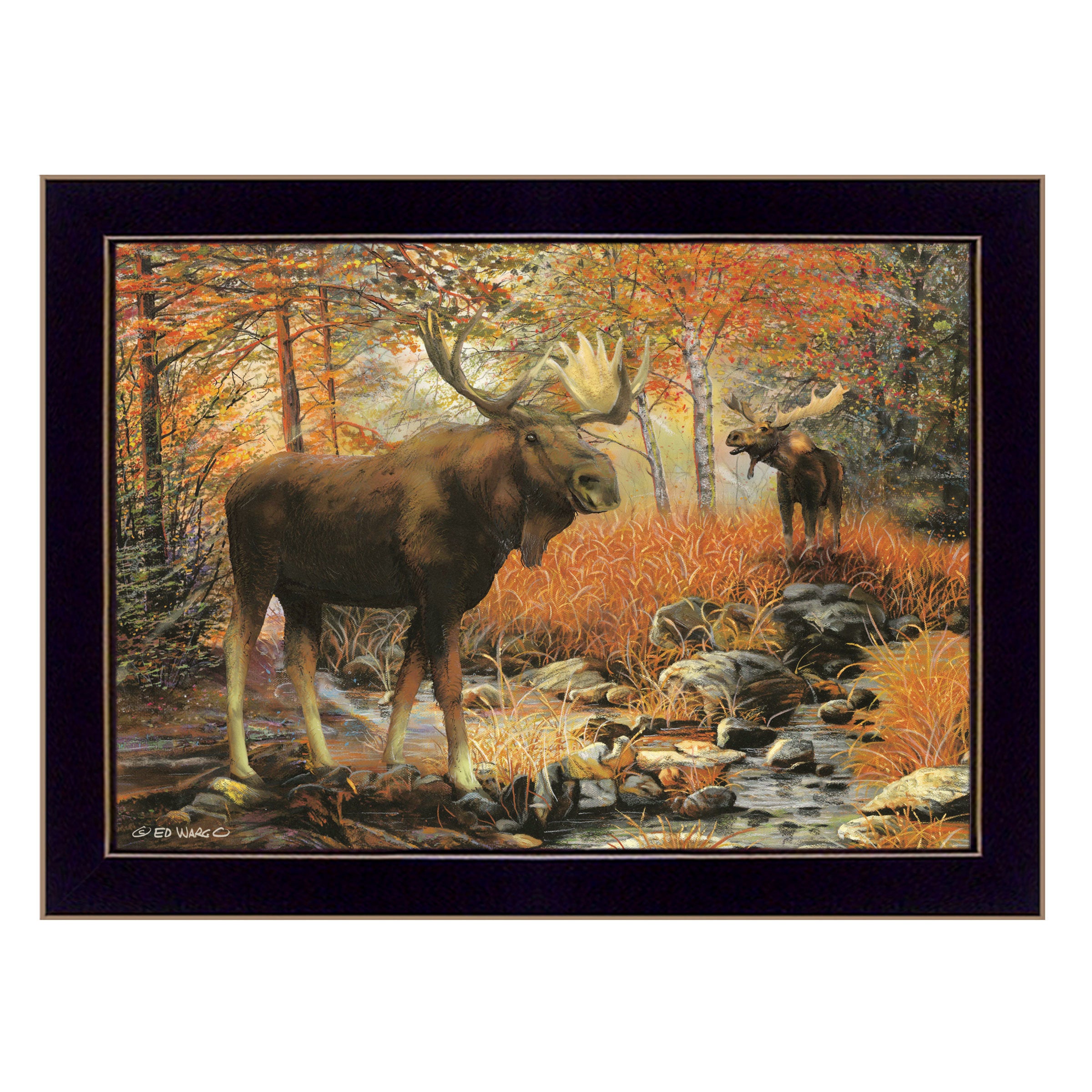 "Call of the Wild" By Ed Wargo, Ready to Hang Framed Print, Black Frame