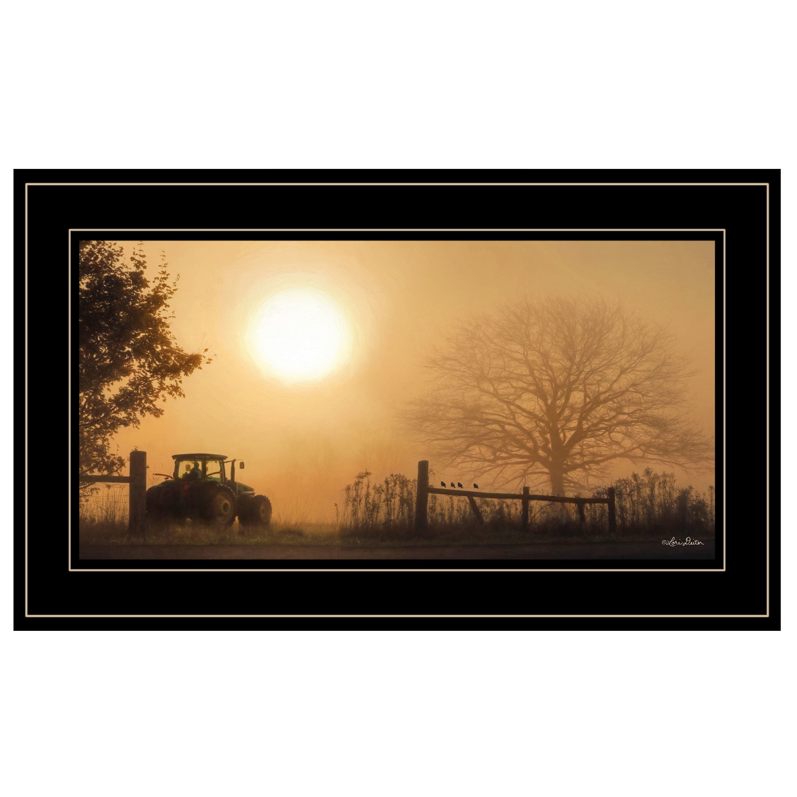 "Start Your Engines" By Lori Deiter, Ready to Hang Framed Print, Black Frame