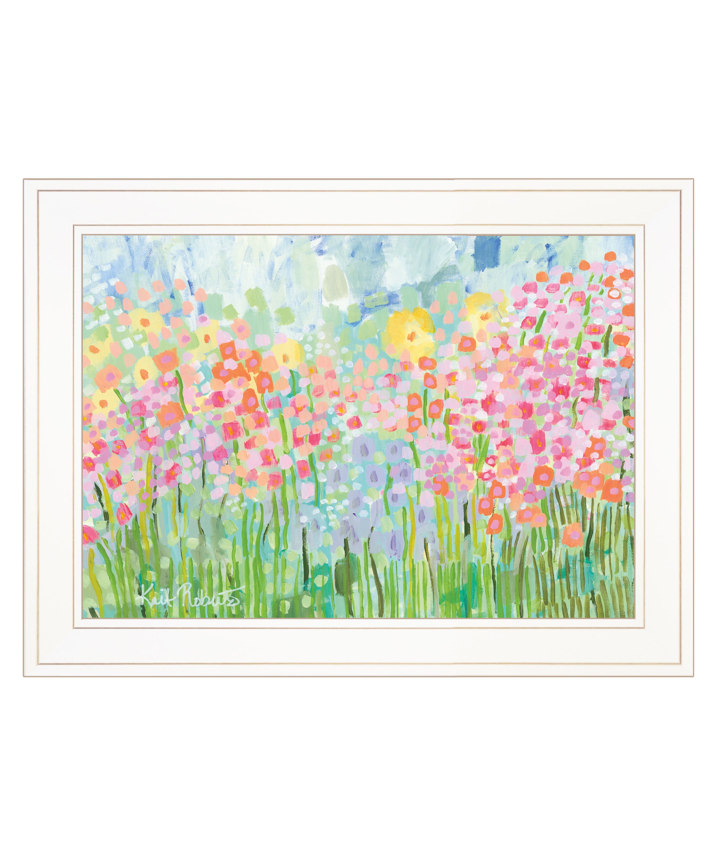 "Growing Things NO. 4" by Kait Roberts, Ready to Hang Framed Print, White Frame