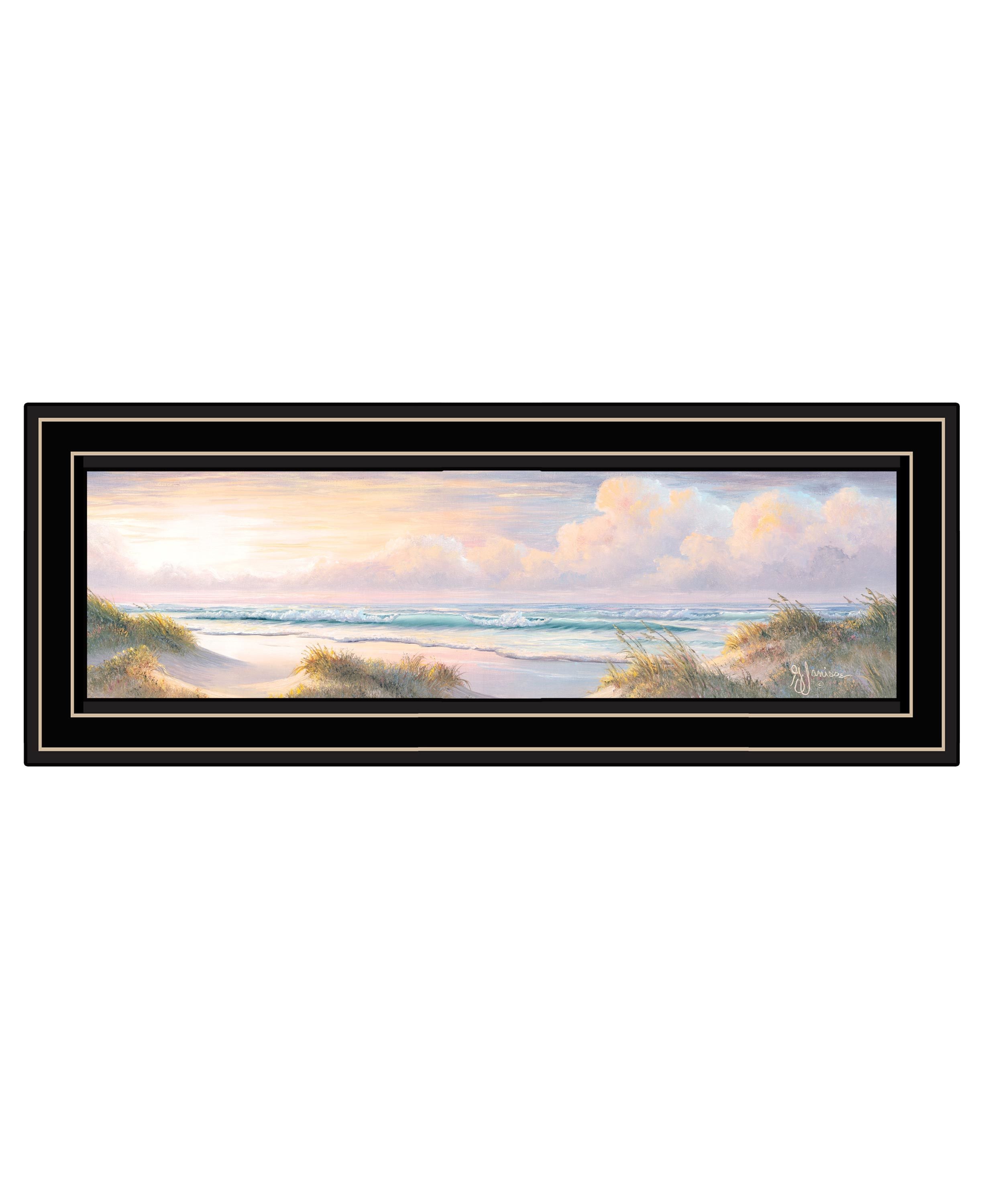 "Seascape II" by Georgia Janisse, Ready to Hang Framed Print, Black Frame