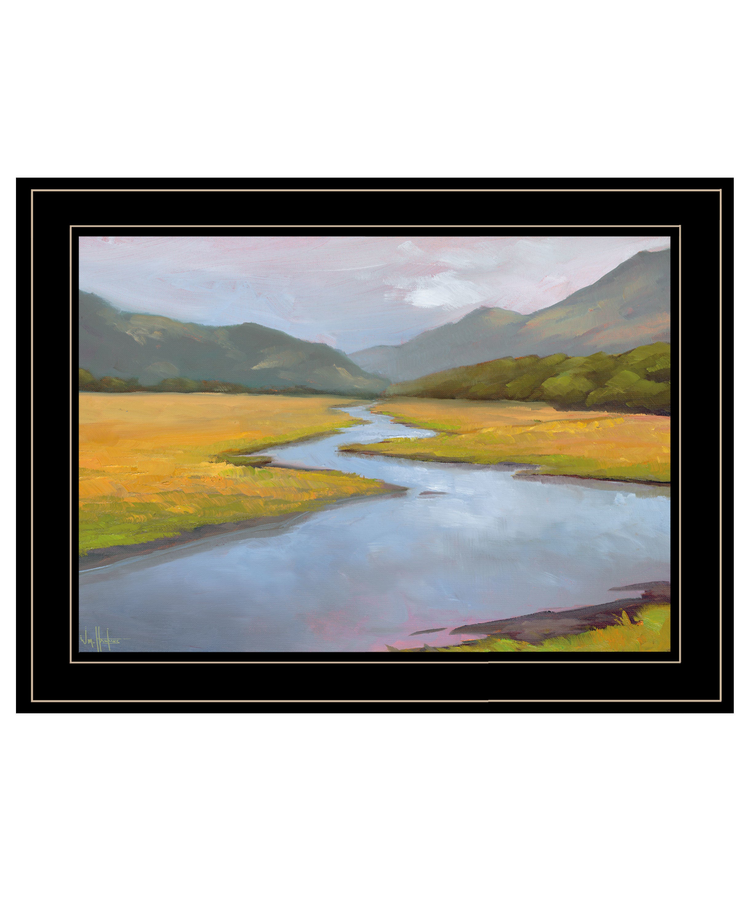 "La Historia De La Granja" by William Hawkins, Ready to Hang Framed Print, Black Frame