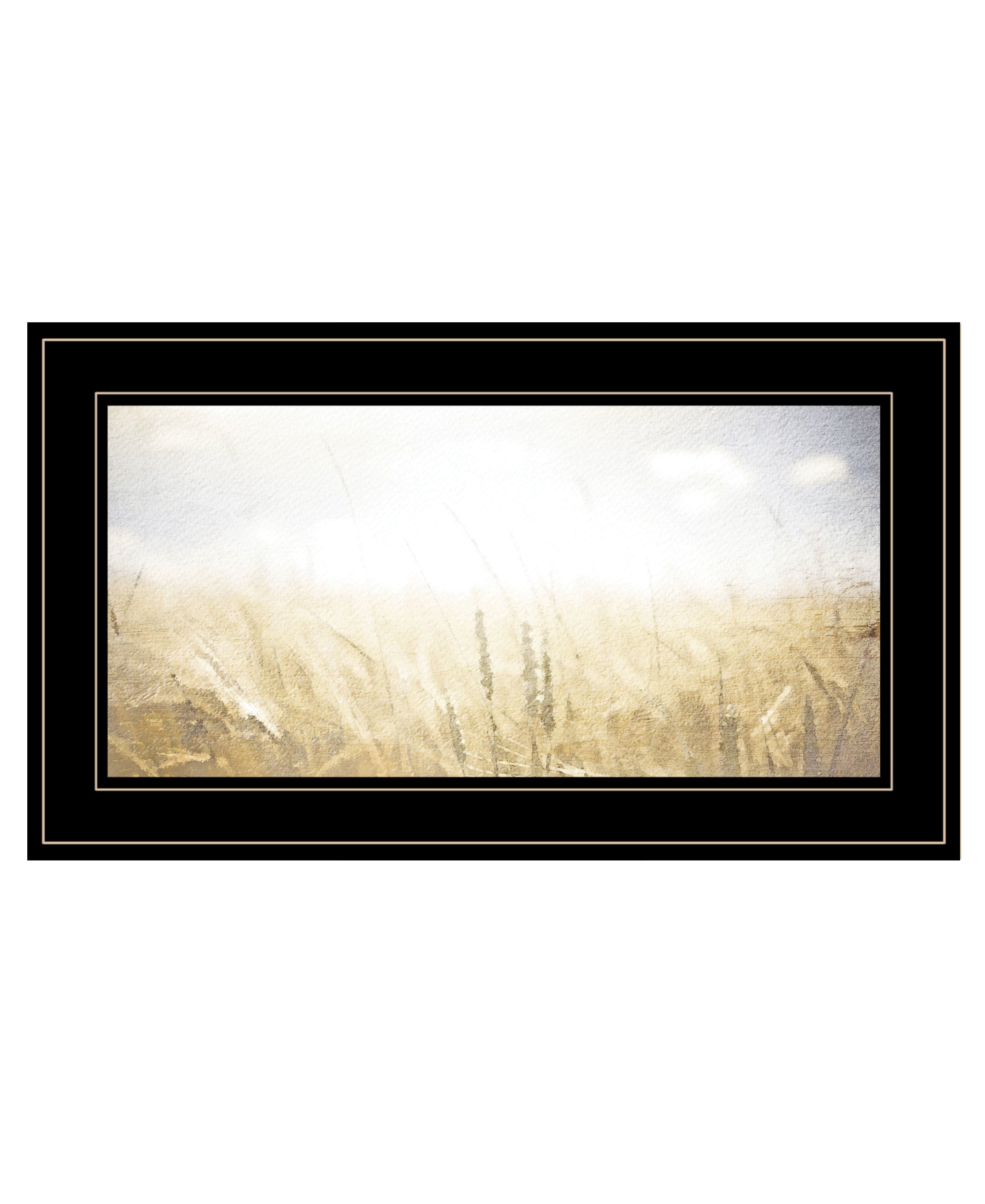 "Fields of Gold" by Bluebird Barn, Ready to Hang Framed Print, Black Frame