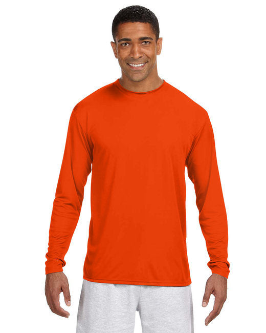 Men's Cooling Performance Long Sleeve T-Shirt - ATHLETIC ORANGE - S