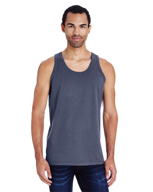 Unisex Garment-Dyed Tank - BLACK - S