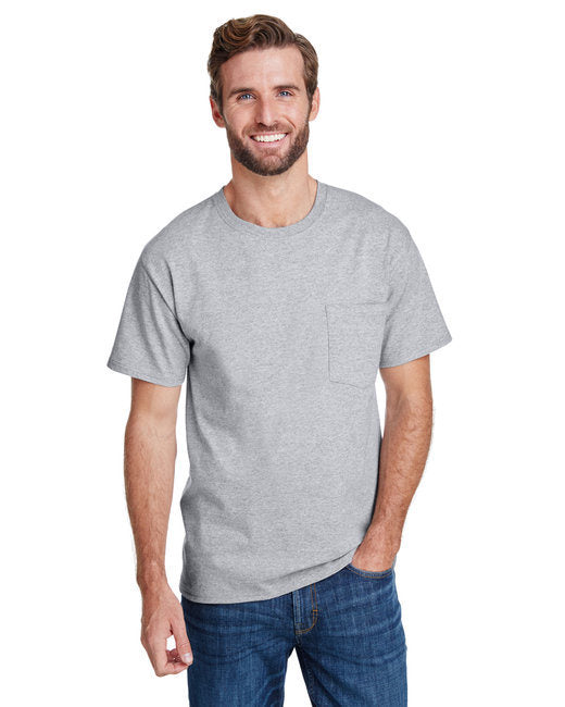 Adult Workwear Pocket T-Shirt - BLACK - S