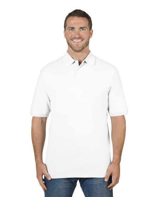 Adult Piqué Polo - WHITE - XL