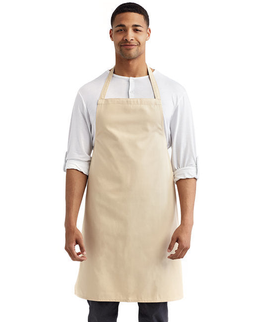 Organic Cotton Bib Apron - BLACK - OS