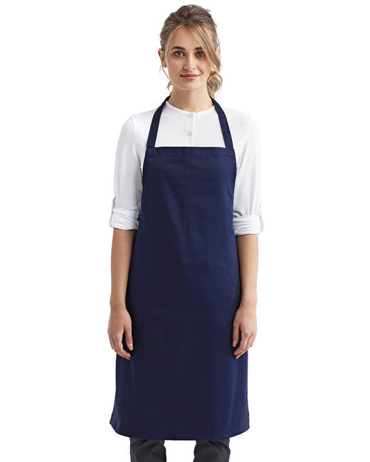 Organic Cotton Bib Apron - BLACK - OS