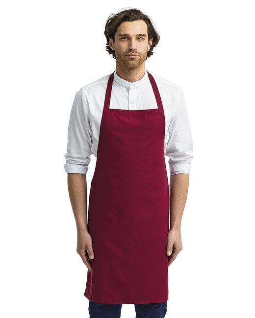 Organic Cotton Bib Apron - BLACK - OS