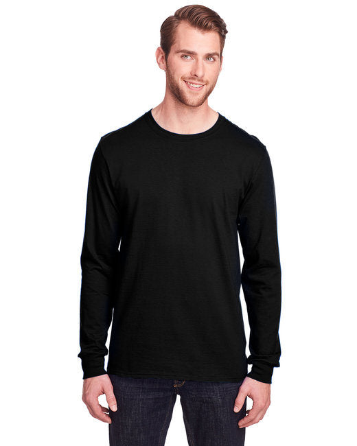 Adult ICONIC™ Long Sleeve T-Shirt - BLACK INK - S