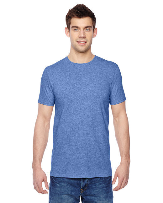 Adult Sofspun® Jersey Crew T-Shirt - BRICK HEATHER - 2XL