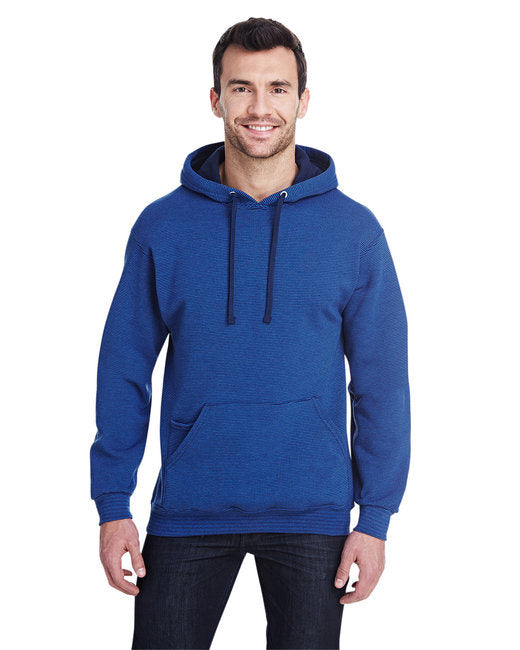 Adult Sofspun® Striped Hooded Sweatshirt - MIDNIGHT STRIPE - XL