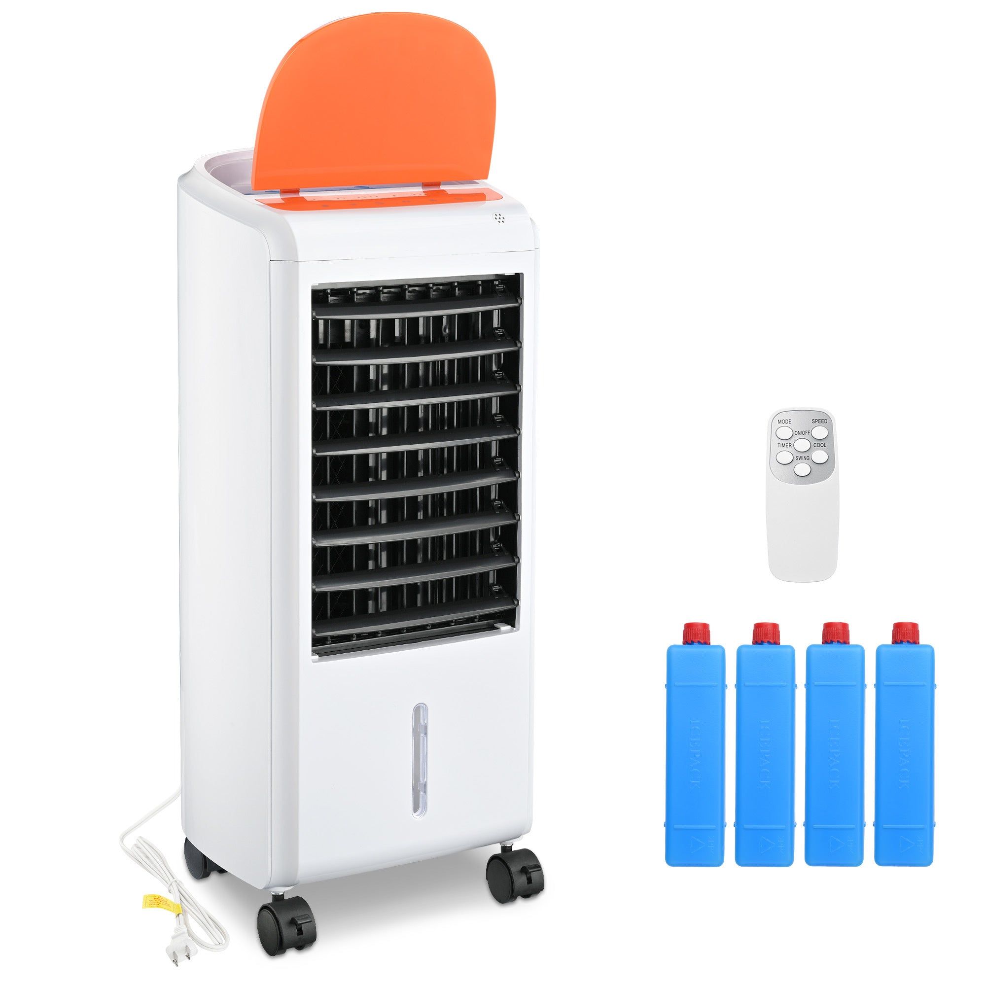 65W 3-in-1 Evaporative Air Cooler features top & bottom water tanks working simultaneously to circulate water around the unit for enhanced cooling effect