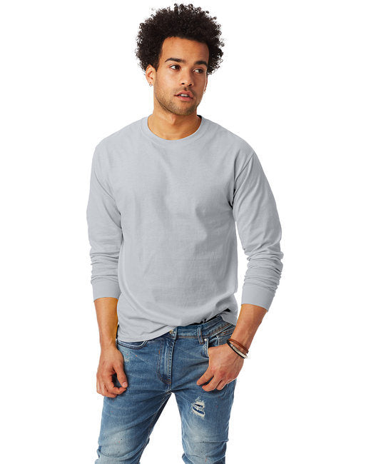 Unisex 6.1 oz. Tagless® Long-Sleeve T-Shirt - ASH - S