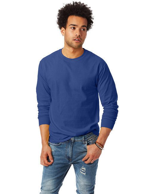 Unisex 6.1 oz. Tagless® Long-Sleeve T-Shirt - ASH - S