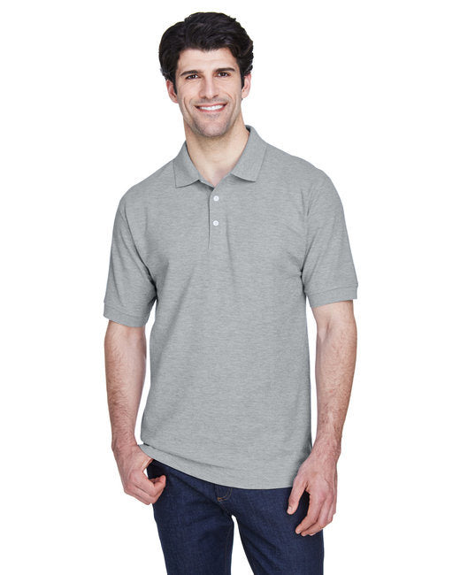 Men's Pima Piqué Short-Sleeve Polo - WHITE - XS
