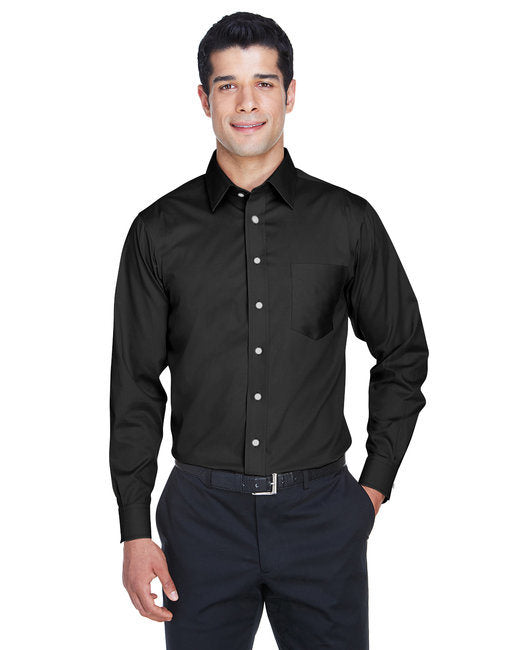 Men's Tall Crown Woven Collection™ Solid Stretch Twill - BLACK - XLT