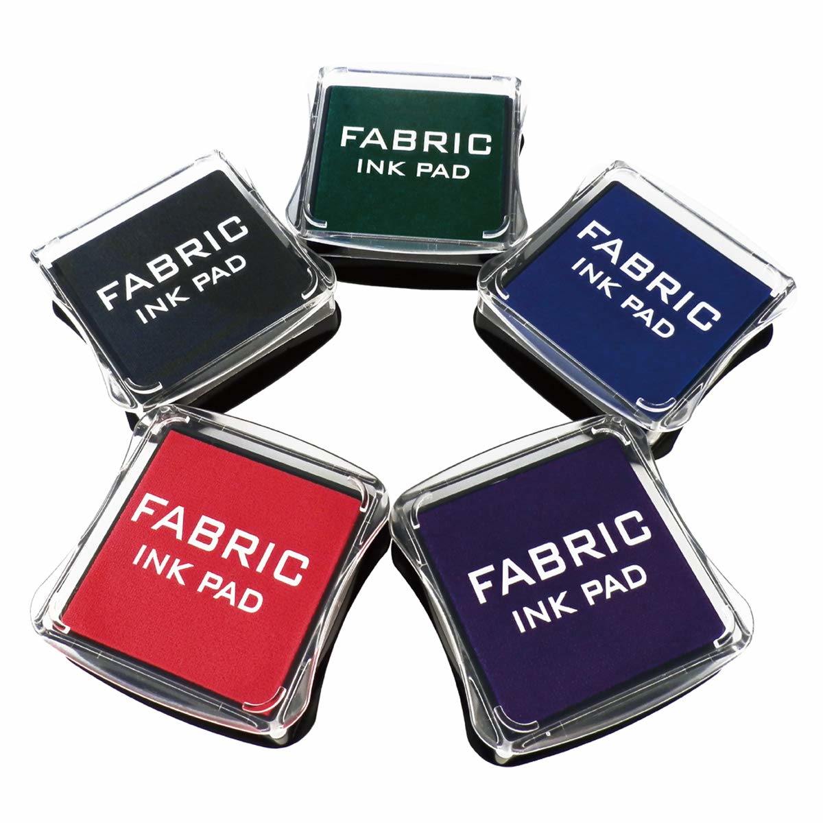 Stamp Pad; Fabric Ink Pad Stamps Set; 5 Colors Non-Toxic Pigment Ink Pad for Stamps; Rubber Stamps; Card Making Supplies; Wood; Fabric and Paper Surface. Stamps for Crafts (5 Pack)