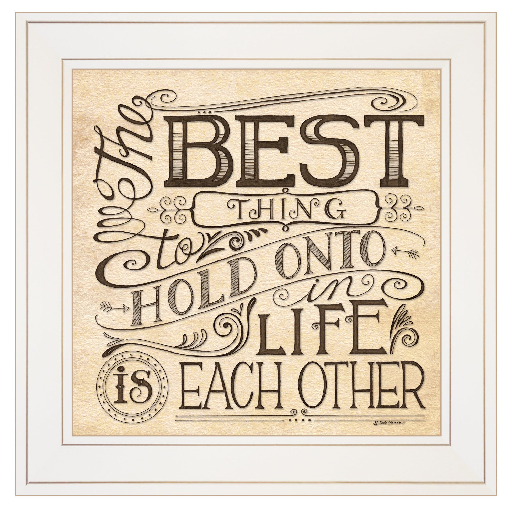 "Each Other" by Deb Strain, Ready to Hang Framed Print, White Frame