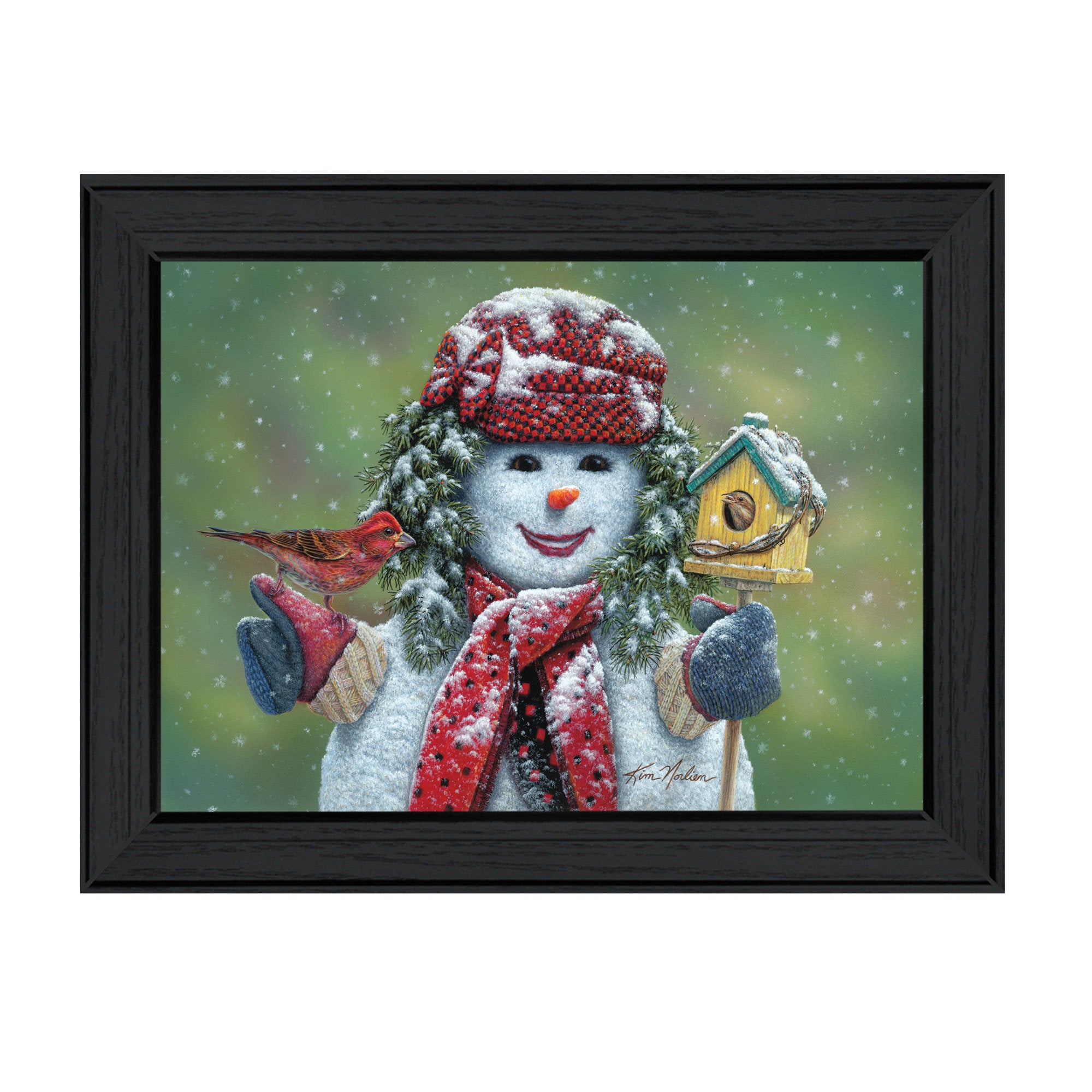"Snow Sister" by Kim Norlien, Ready to Hang Framed Print, Black Frame