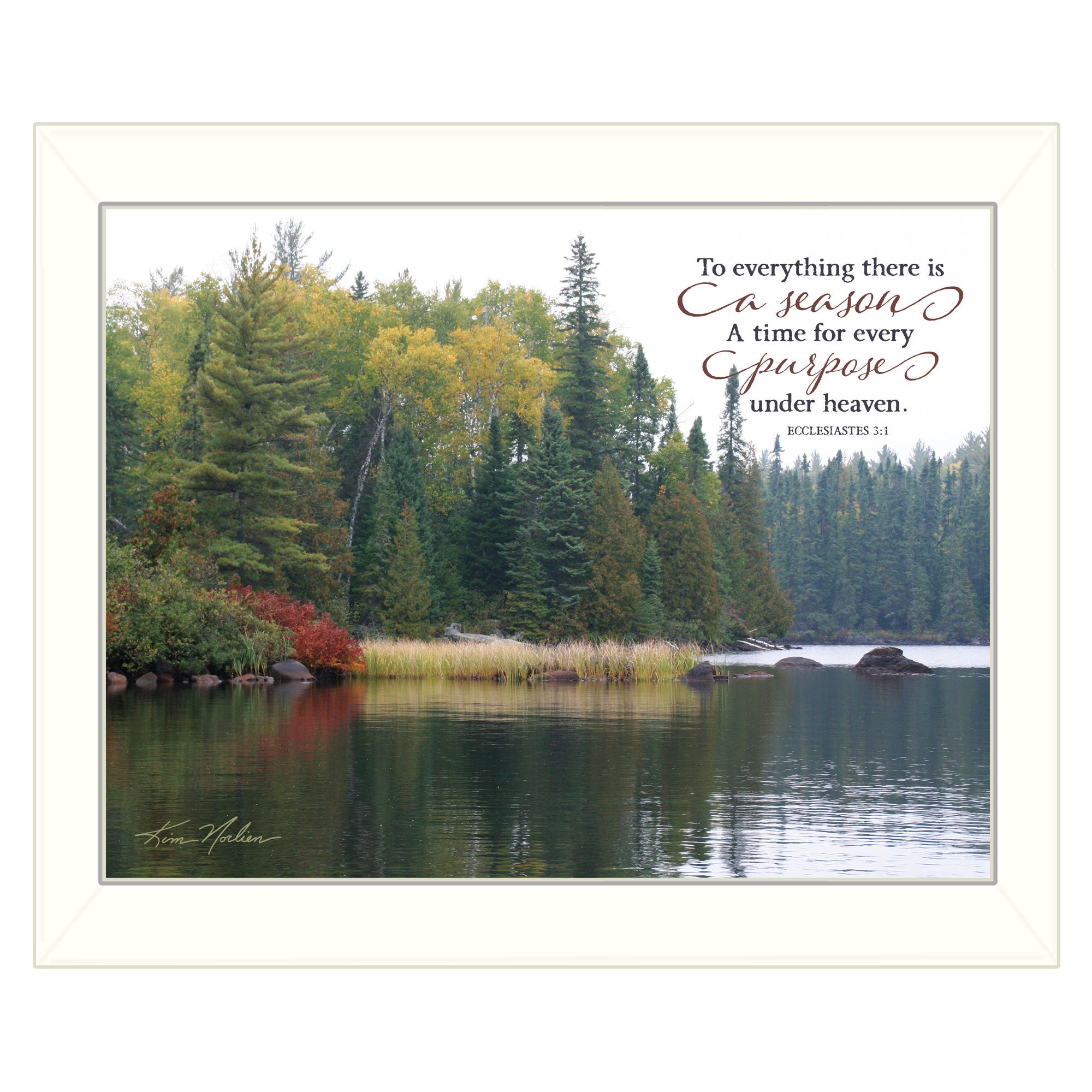 "To Everything There is a Season" by Kim Norlien, Ready to Hang Framed Print, White Frame