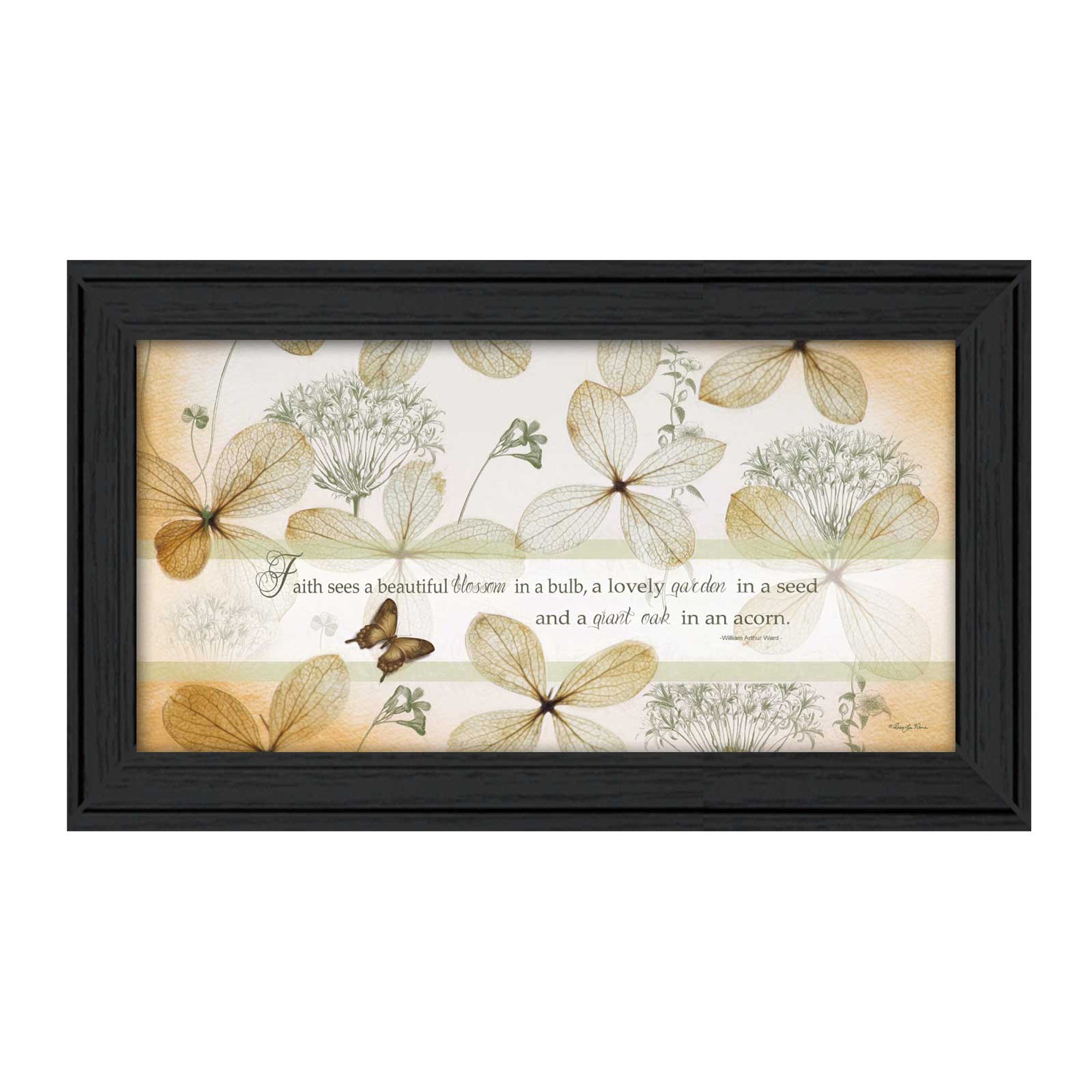 "Faith Sees" By Robin-Lee Vieira, Printed Wall Art, Ready To Hang Framed Poster, Black Frame