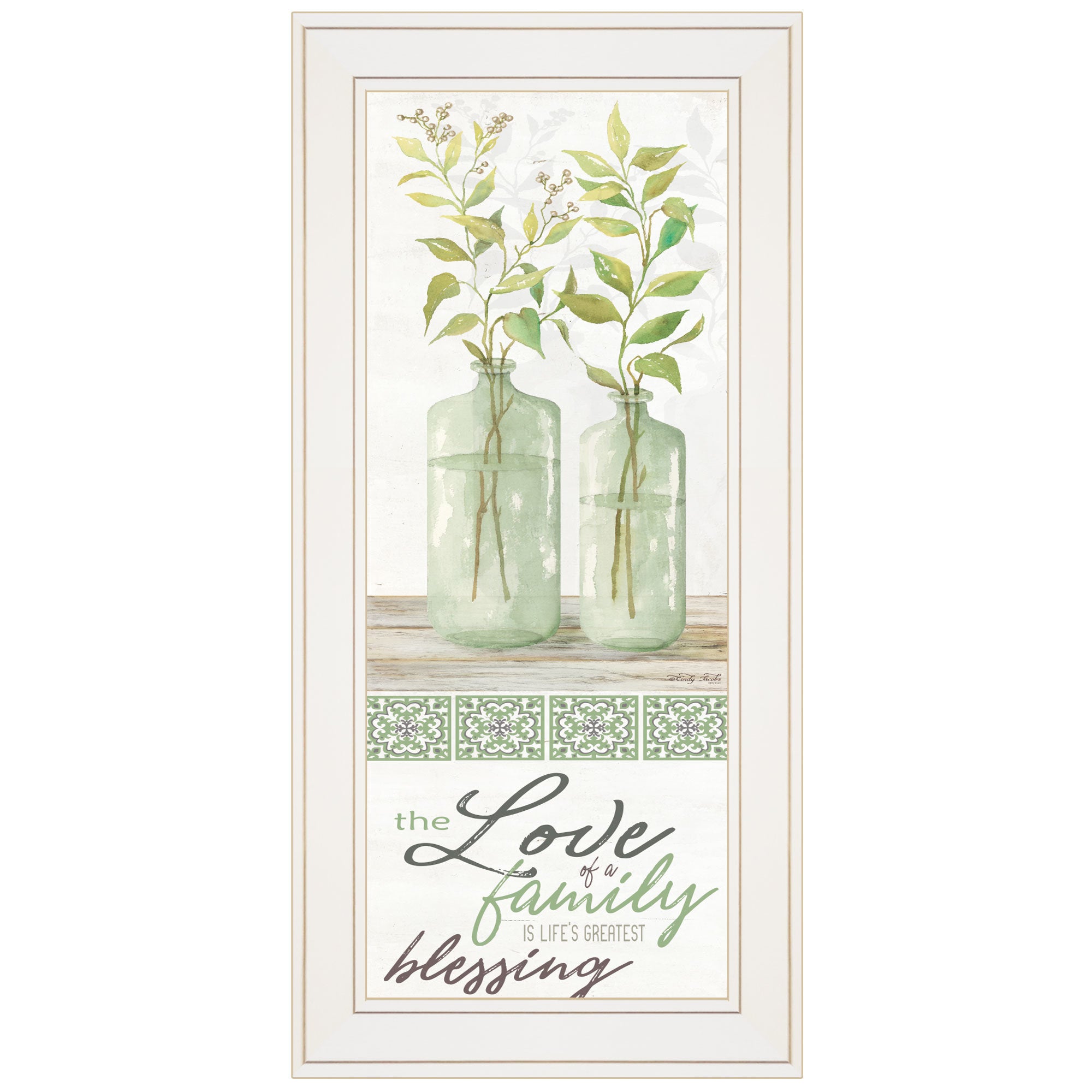 "The Love of a Family" by Cindy Jacobs, Ready to Hang Framed Print, White Frame