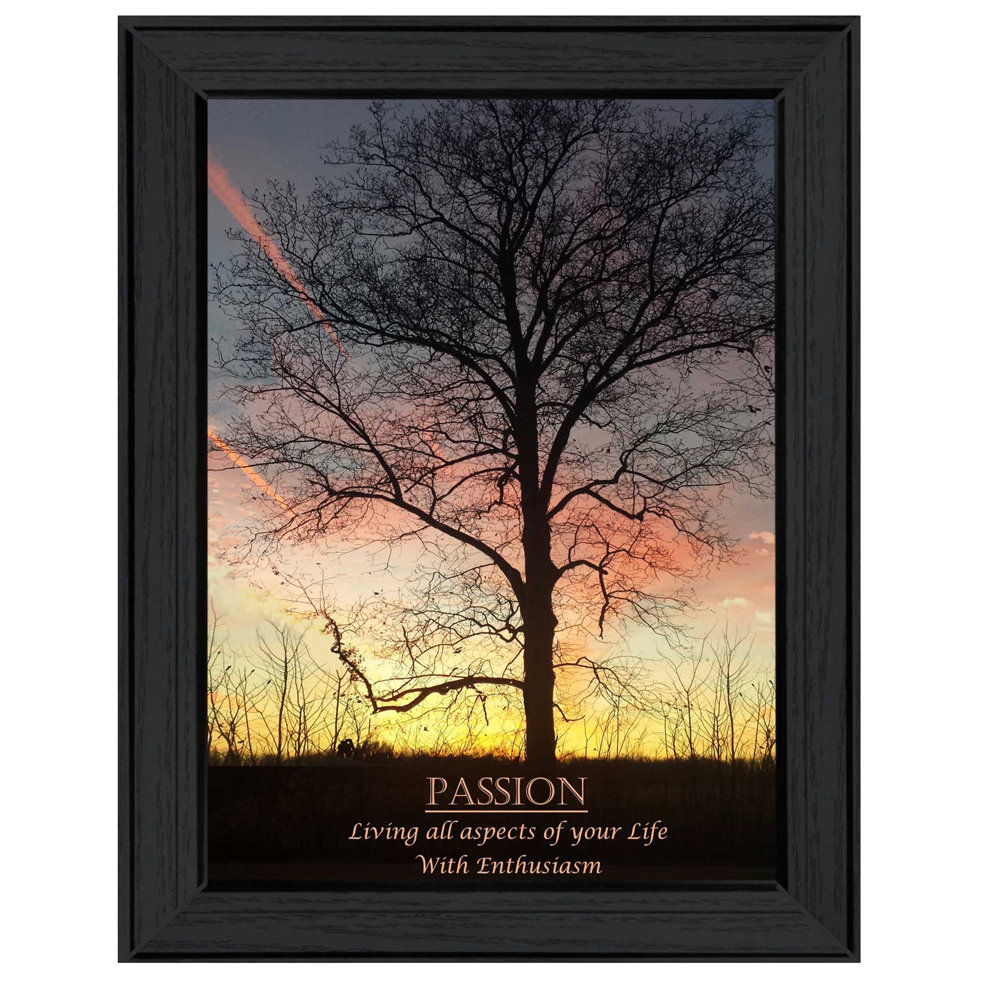 "Passion" By Trendy Decor4U, Printed Wall Art, Ready To Hang Framed Poster, Black Frame