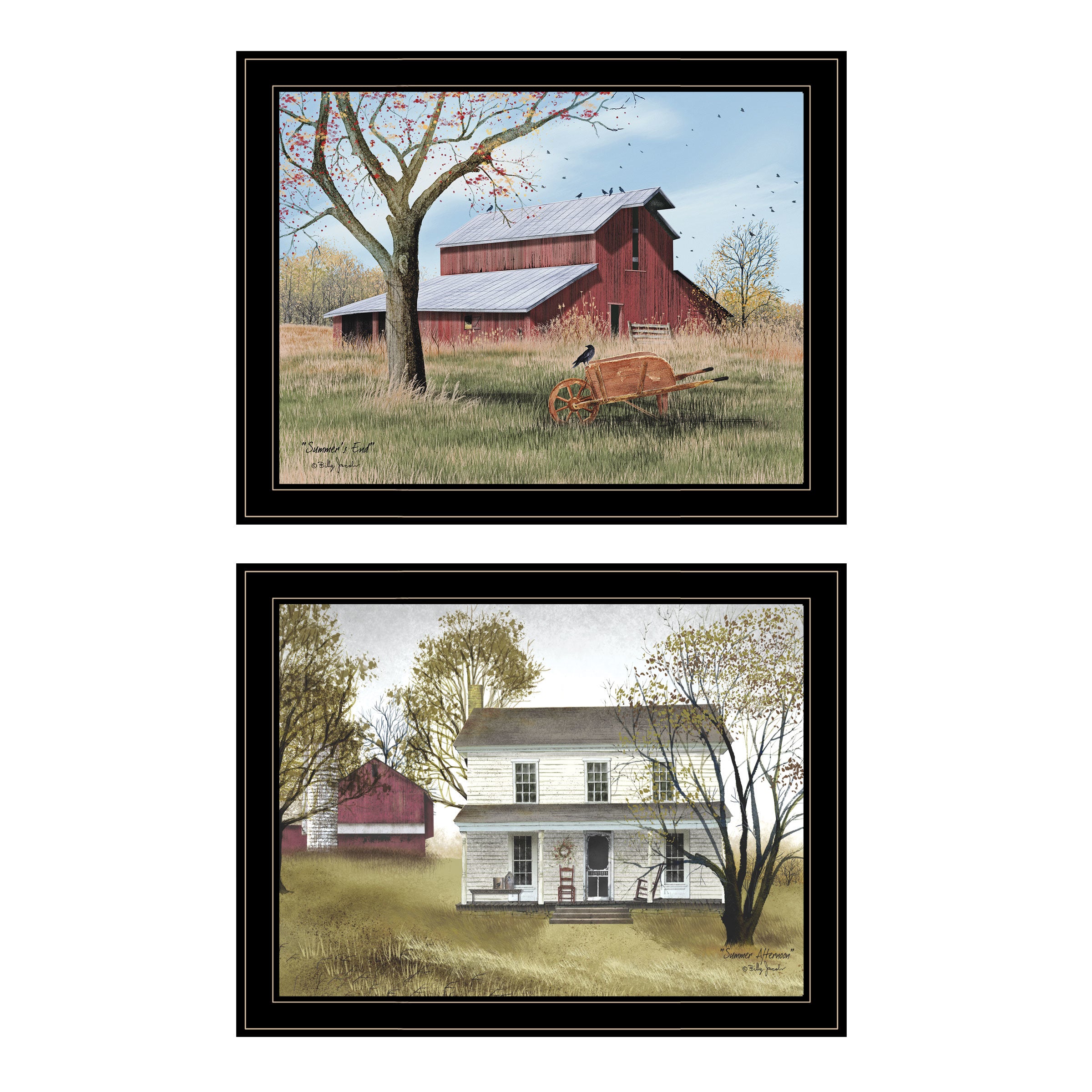 "End of Summer" 2-Piece Vignette by Billy Jacobs, Black Frame