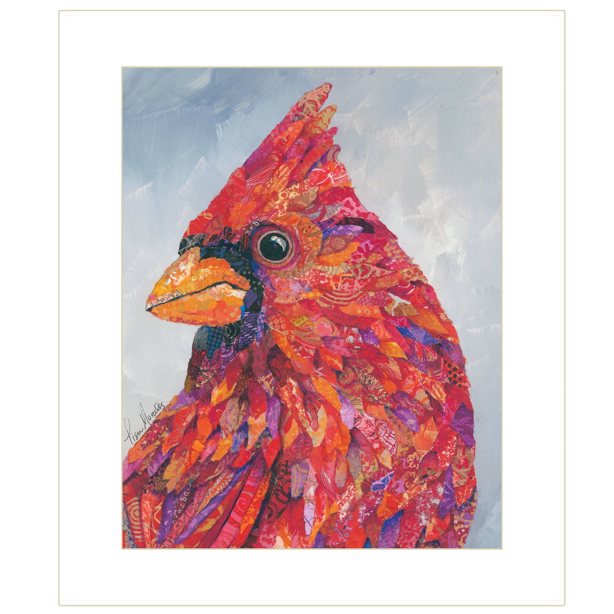 "The Messenger" by lisa Morales, Ready to Hang Framed Print, White Frame