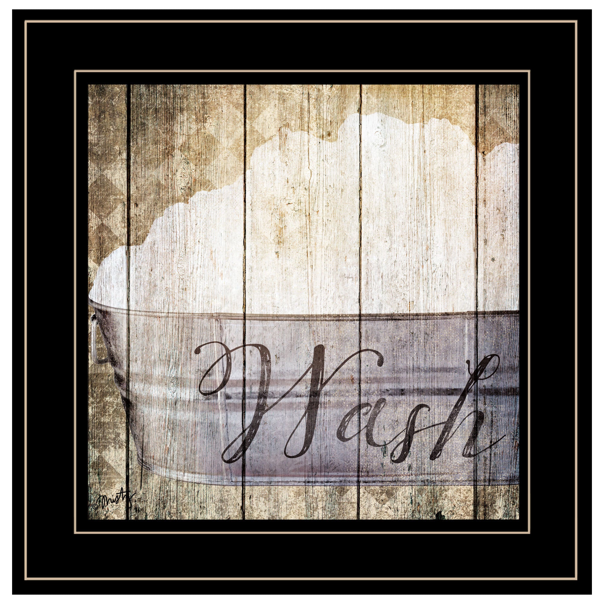 "Wash" by Misty Michelle, Ready to Hang Framed Print, Black Frame