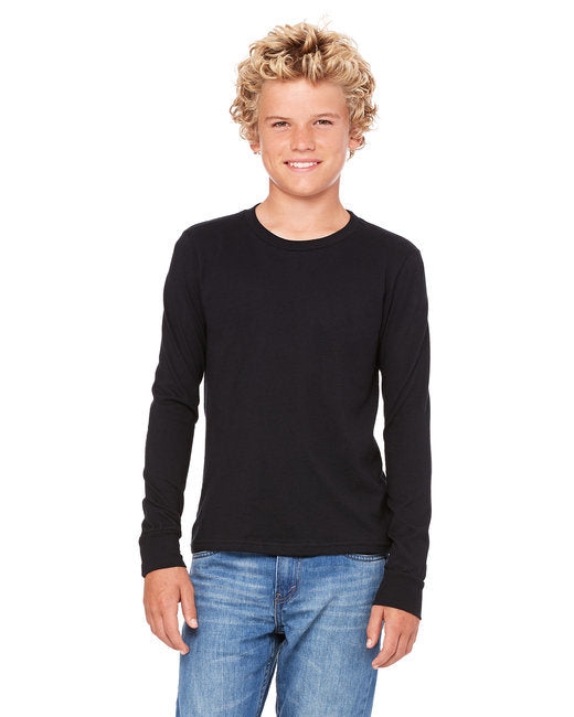 Youth Jersey Long-Sleeve T-Shirt - BLACK - S