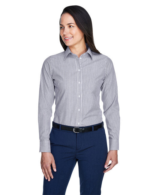 Ladies' Crown Woven Collection™ Banker Stripe - DILL - S