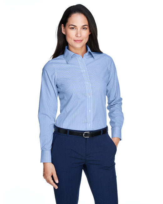 Ladies' Crown Woven Collection™ Banker Stripe - DILL - S