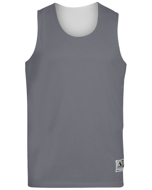 Adult Wicking Polyester Reversible Sleeveless Jersey - GOLD/ WHITE - S