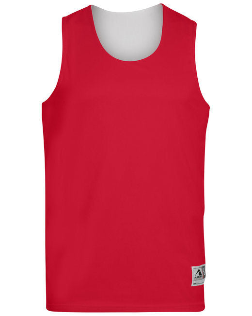 Adult Wicking Polyester Reversible Sleeveless Jersey - GOLD/ WHITE - S