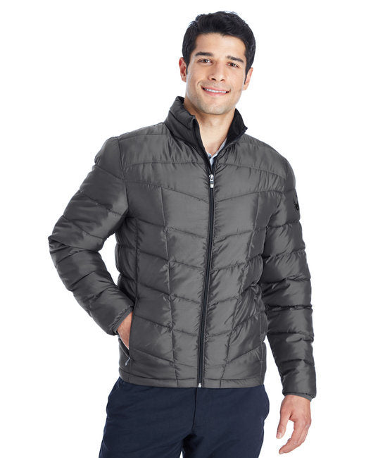 Men's Pelmo Insulated Puffer Jacket - BLACK/ RED - S
