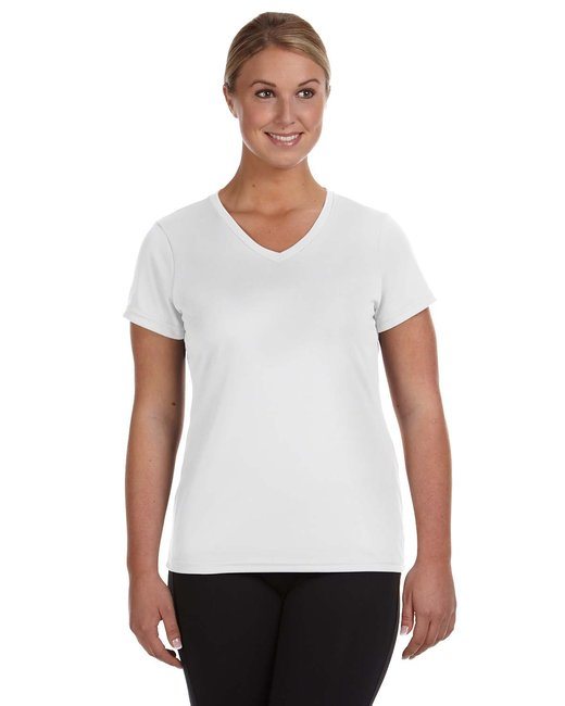 Ladies' Wicking T-Shirt - WHITE - XS