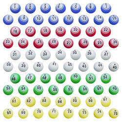 1.5in Replacement Set of Professional Bingo Balls
