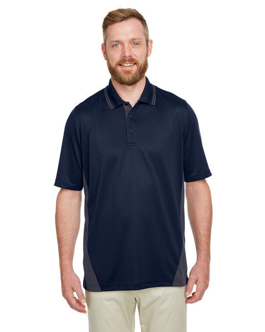 Men's Flash Snag Protection Plus IL Colorblock Polo - BLACK/ DK CHARCL - S