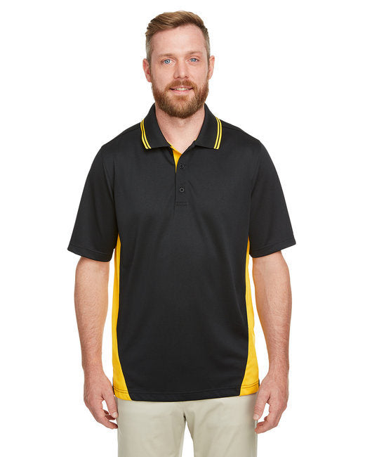 Men's Flash Snag Protection Plus IL Colorblock Polo - BLACK/ DK CHARCL - S