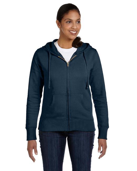 Ladies' Organic/Recycled Full-Zip Hooded Sweatshirt - PACIFIC - S