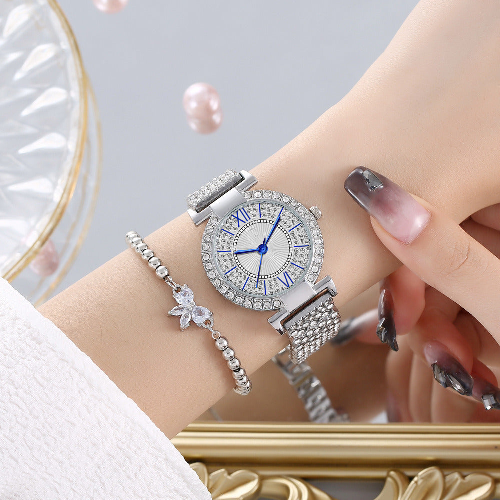 Gypsophila women's watch steel band full diamond watch