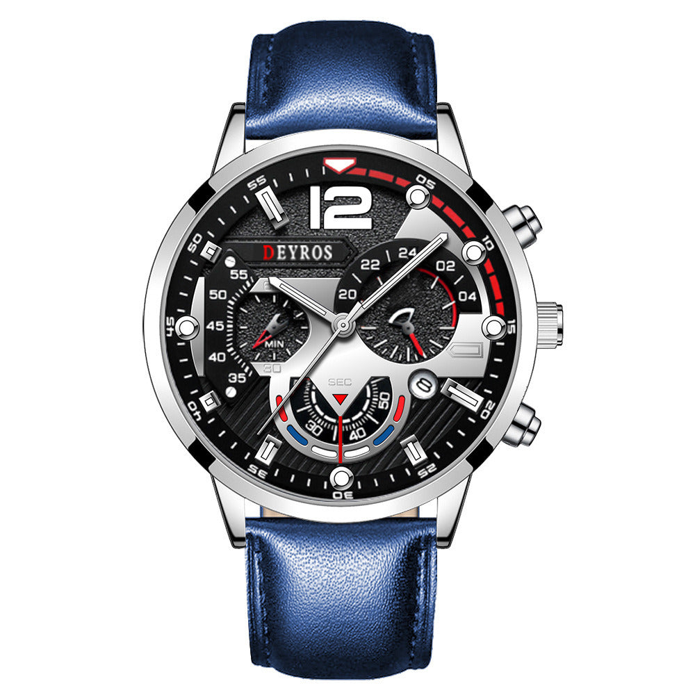 Men's Calendar Strap Quartz Sports Luminous Watch