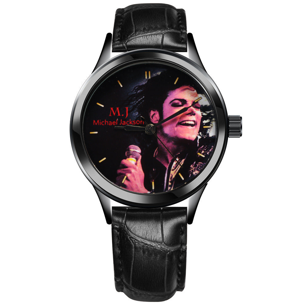 Men's Figure Quartz Movement Watch