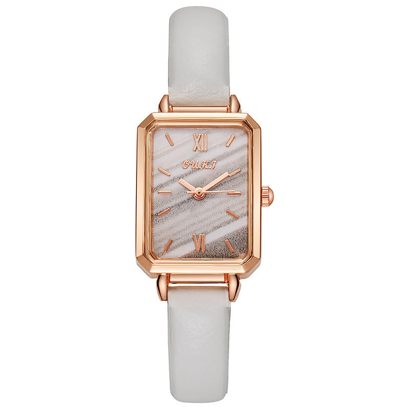 Ladies Small Green Watch Small Square Watch